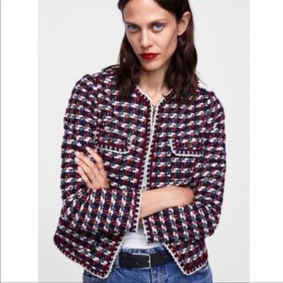 Zara Jackets & Coats Zara Tweed Jacket Poshmark